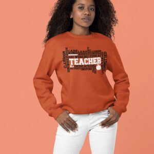 I Am A Teacher Sweatshirt Impressed Graphics