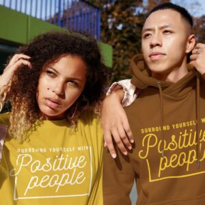 Positive People Hoodie by Impressed Graphics