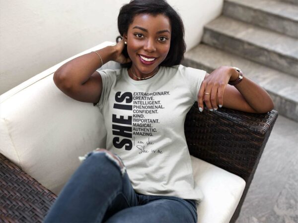 She Is T-Shirt by Impressed Graphics